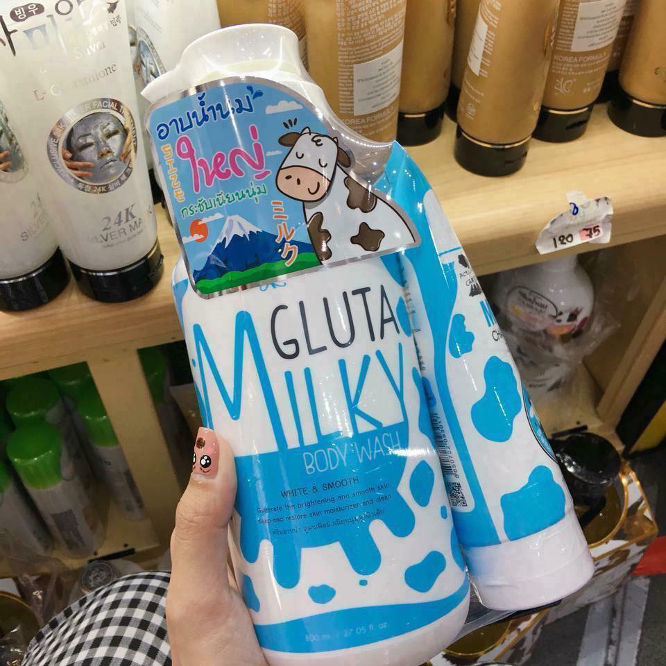 Sữa Tắm Milky Gluta Tặng Kèm Sữa Rửa Mặt Milky Gluta Chính Hãng Thái-2