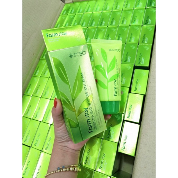 Kem Chống Nắng Farm Stay Chiết Xuất Trà Xanh 70gr-2