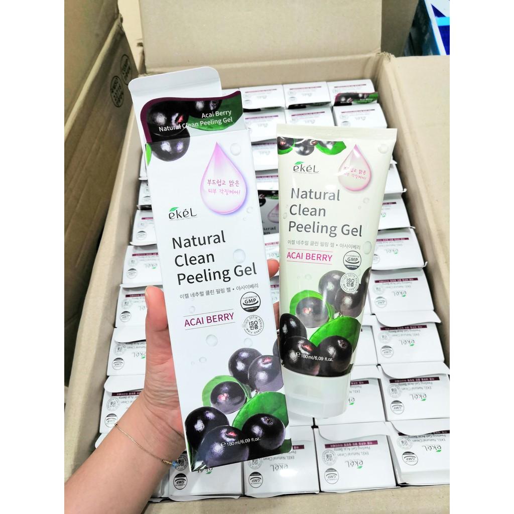 Tẩy Tế Bào Chết Chiết Xuất Từ Nho Ekel Natural Clean Peeling Gel Grape 180ML-1