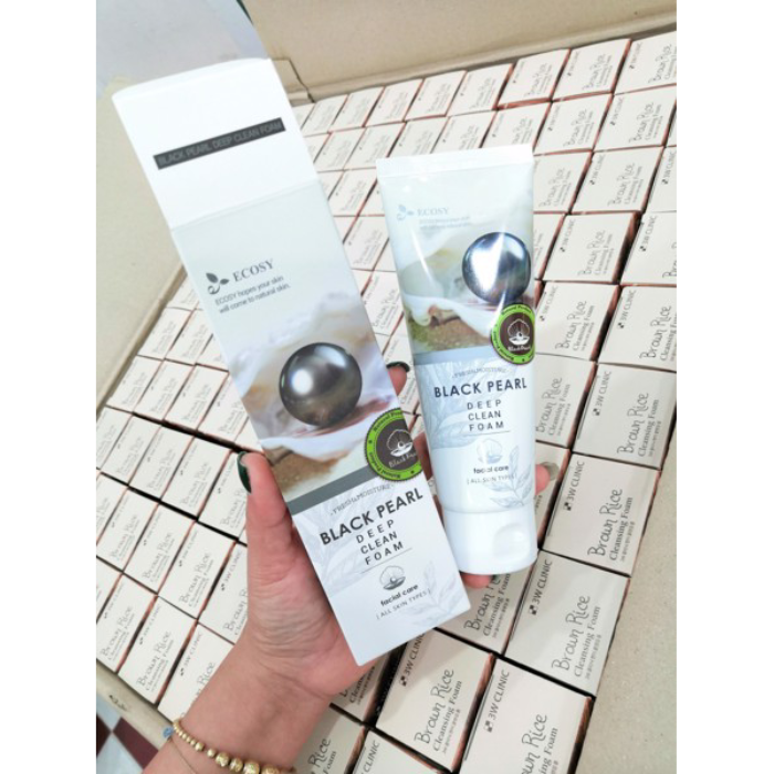 Sữa Rửa Mặt Ecosy Chiết Xuất Ngọc Trai Đen - Ecosy Black Pearl Deep Clean Foam 100ml-1