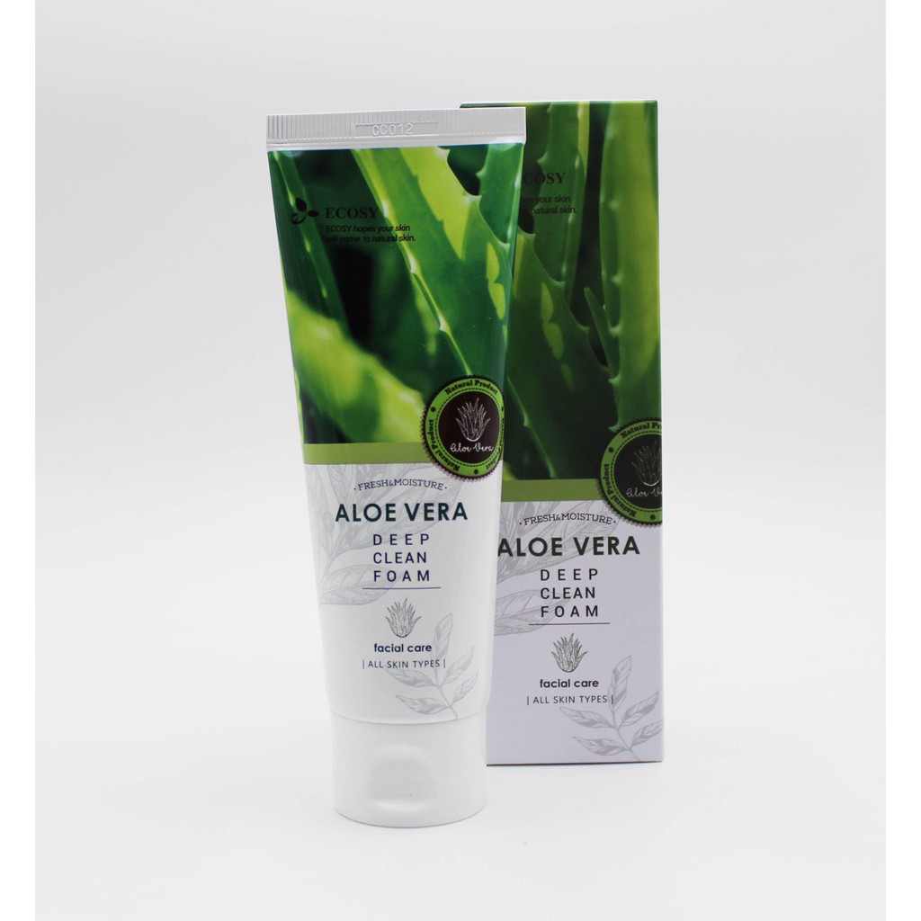 Sữa Rửa Mặt Ecosy Chiết Xuất Nha Đam - Ecosy Aloe Vera Deep Clean Foam 100ml-1