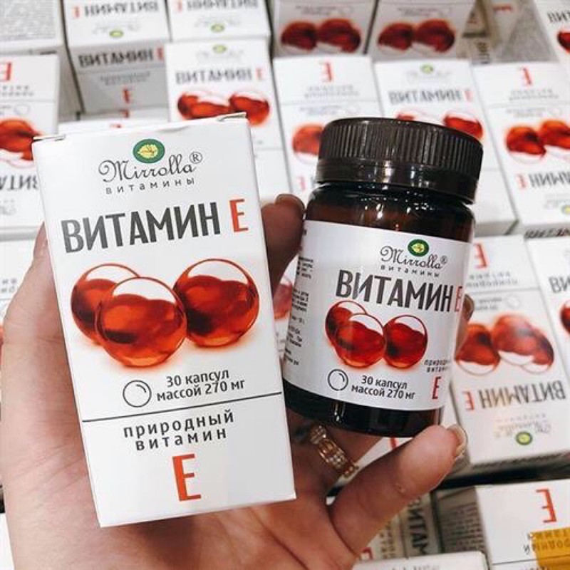 Vitamin E 270mg Mirrolla Của Nga Hộp 30 Viên-1
