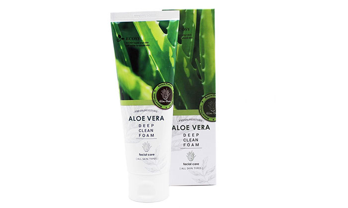 Sữa Rửa Mặt Ecosy Chiết Xuất Nha Đam - Ecosy Aloe Vera Deep Clean Foam 100ml Sữa Rửa Mặt-1