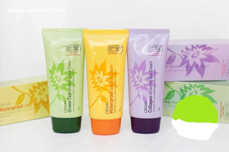 Kem chống nắng cellio SPF 50+/PA+++ - 3 Loại Kem Chống Nắng-1
