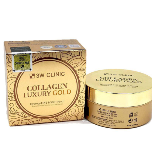 Đắp mắt chống lão hóa Collagen Luxury Gold Hydrogel Eye & Spot Patch 3W Clinic Mặt Nạ-2