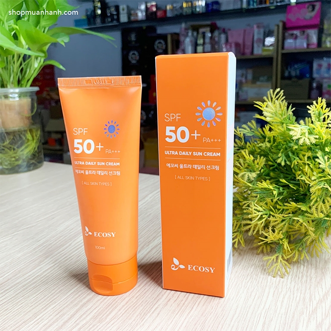 Kem Chống Nắng Ecosy Ultra Daily Sun Cream Kiềm Dầu Không Trôi 100ml Kem Chống Nắng-1