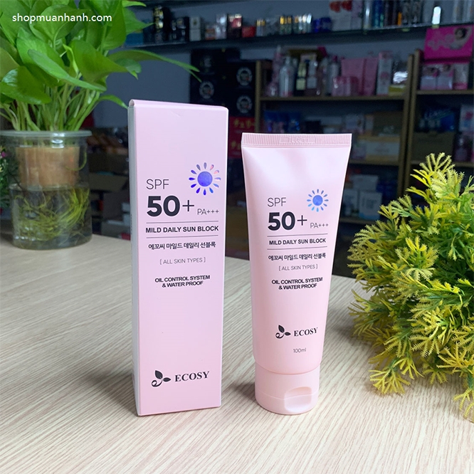 Kem Chống Nắng Ecosy Ultra Daily Sun Cream Kiềm Dầu Không Trôi 100ml Kem Chống Nắng-2