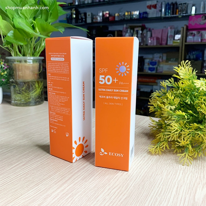 Kem Chống Nắng Ecosy Ultra Daily Sun Cream Kiềm Dầu Không Trôi 100ml Kem Chống Nắng-3