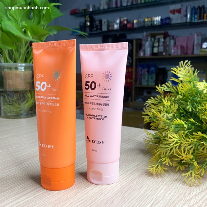 Kem Chống Nắng Ecosy Ultra Daily Sun Cream Kiềm Dầu Không Trôi 100ml Kem Chống Nắng-3