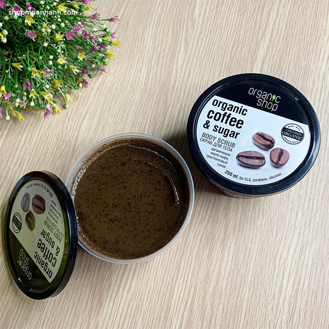 Tẩy Da Chết Toàn Thân Organic Coffee And Sugar Body Scrub Nga Tẩy Tế Bào Chết-1