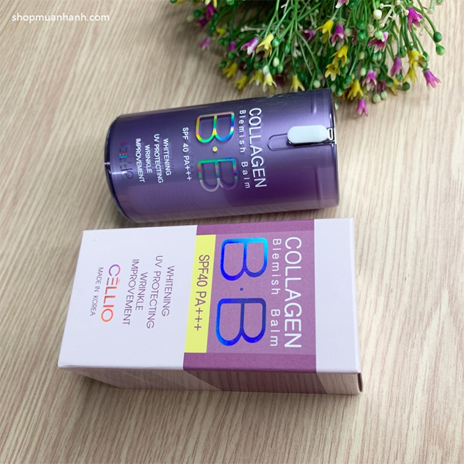 Kem Nền Cellio Collagen Blemish Balm B.B SPF 40 PA+++ Trang Điểm Khuôn Mặt-2