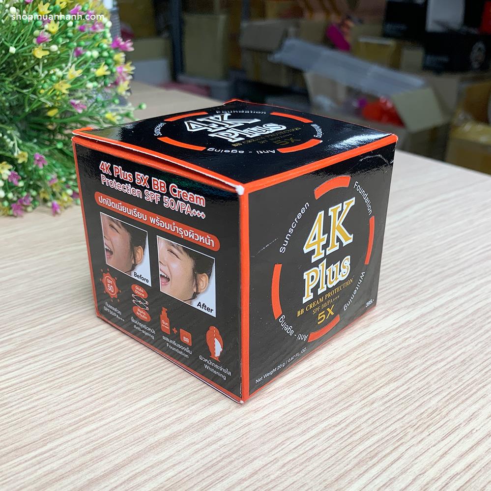 Kem Nền Chống Nắng 4K Plus 5X BB Cream SPF 50 Thái Lan Kem Chống Nắng-2