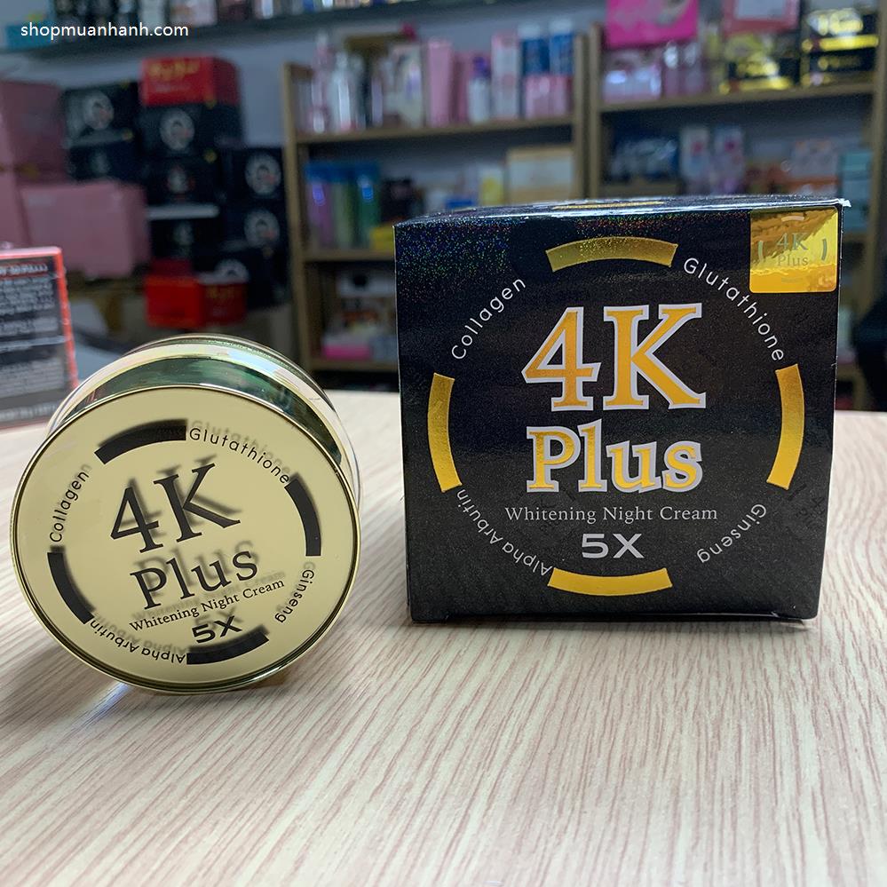 Kem Dưỡng Trắng Da Nhân Sâm 4k Plus Whitening Night Cream Dưỡng Da Mặt-1