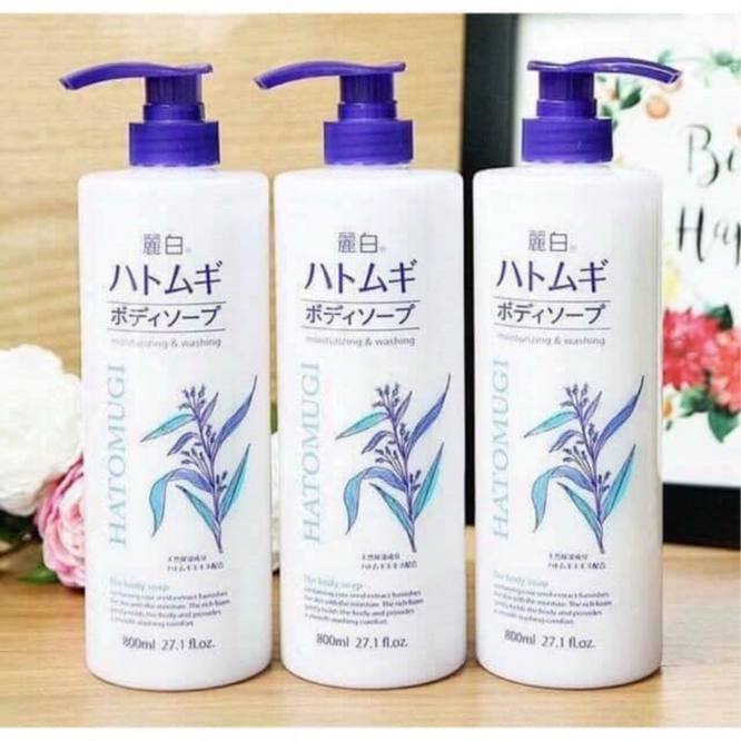 Sữa tắm dưỡng da Hatomugi moisturizing washing 800ml Sữa Tắm-1