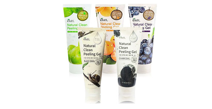 Tẩy Tế Bào Chết Chiết Xuất Từ Nho Ekel Natural Clean Peeling Gel Grape 180ML Tẩy Tế Bào Chết-1