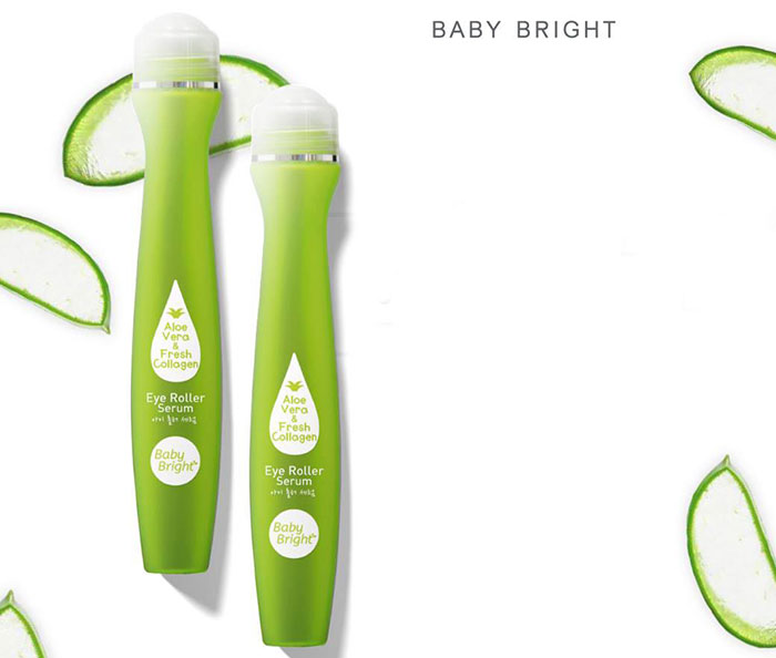 Cây Lăn Mắt Lô Hội Và Collagen Tươi Baby Bright 15ml Dưỡng Da Mặt-1