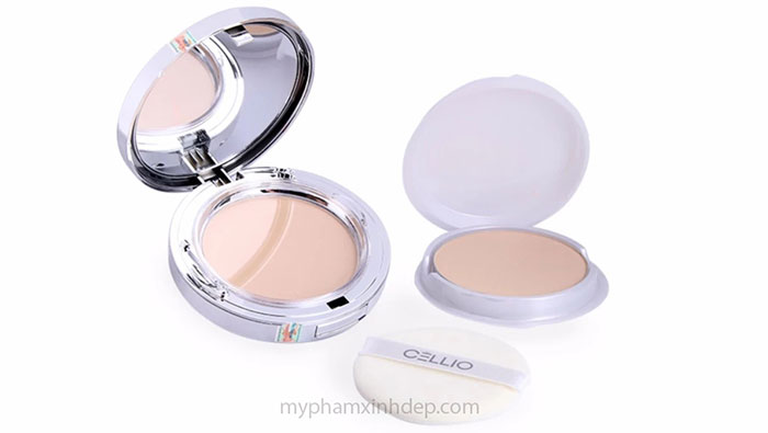 Phấn Phủ Siêu Mịn Cellio Ex Collagen Twoway Cake SPF30 PA Trang Điểm Khuôn Mặt-1