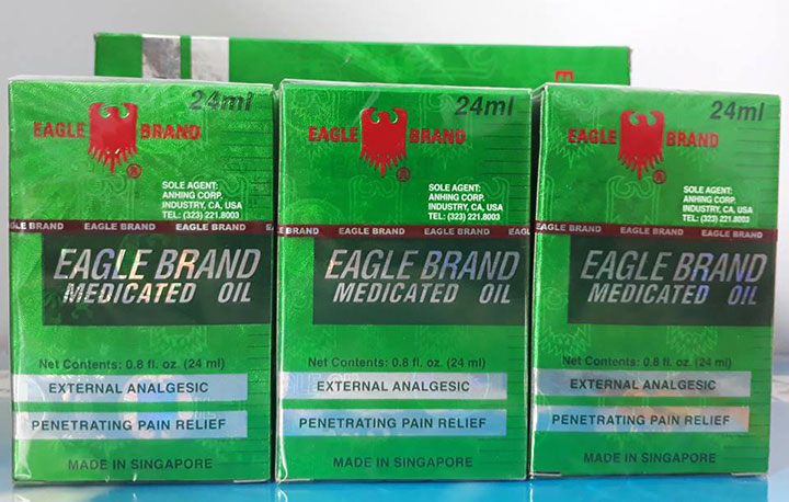 Dầu Gió Xanh Hiệu Con Ó 2 Nắp Singapore Chăm Sóc Cá Nhân-1