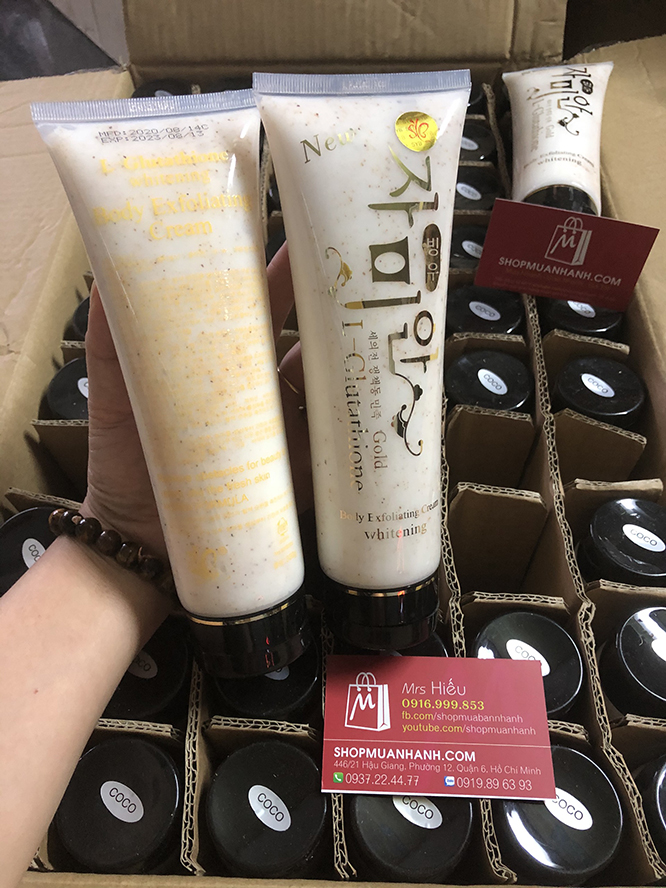 Gel tẩy tế bào chết New L-Glutathion Gold Hàn Quốc Tẩy Tế Bào Chết-1