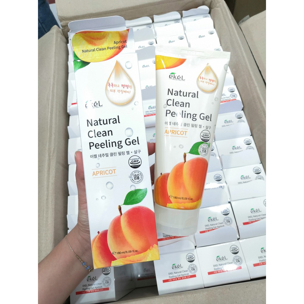 Gel Tẩy Tế Bào Chết Chiết Xuất Mơ Ekel Nature Clean Peeling Gel 180ml Tẩy Tế Bào Chết-1