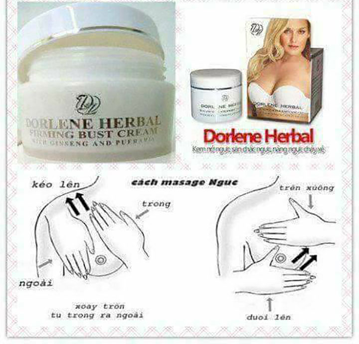 Kem Săn Nở Ngực Dorlene Herbal Thái Lan Chính Hãng Nở Ngực-1