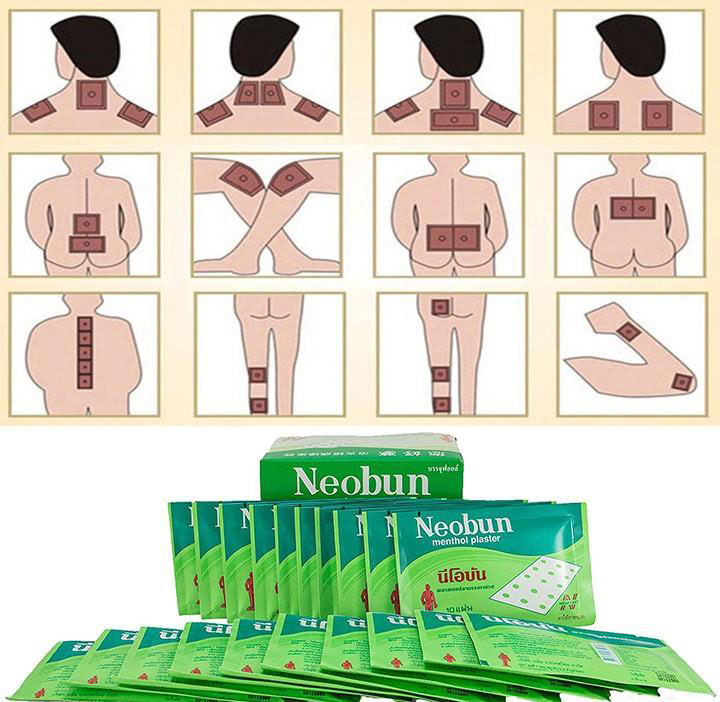 Miếng Dán Giảm Đau Neobun Menthol Plaster Sức Khỏe-1