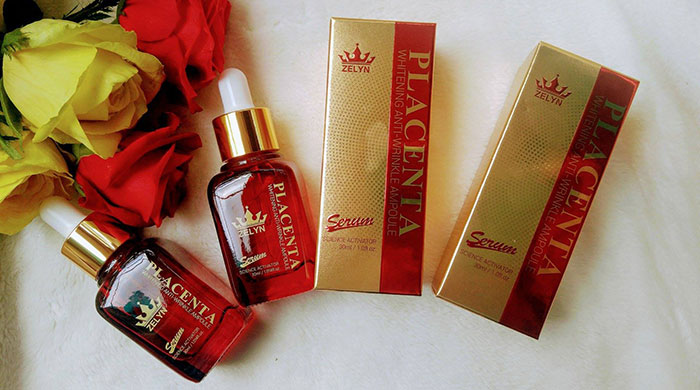 Serum Nhau Thai Cừu Placenta Whitening Anti-Wrinkle Ampoule 30ml Dưỡng Da Mặt-1