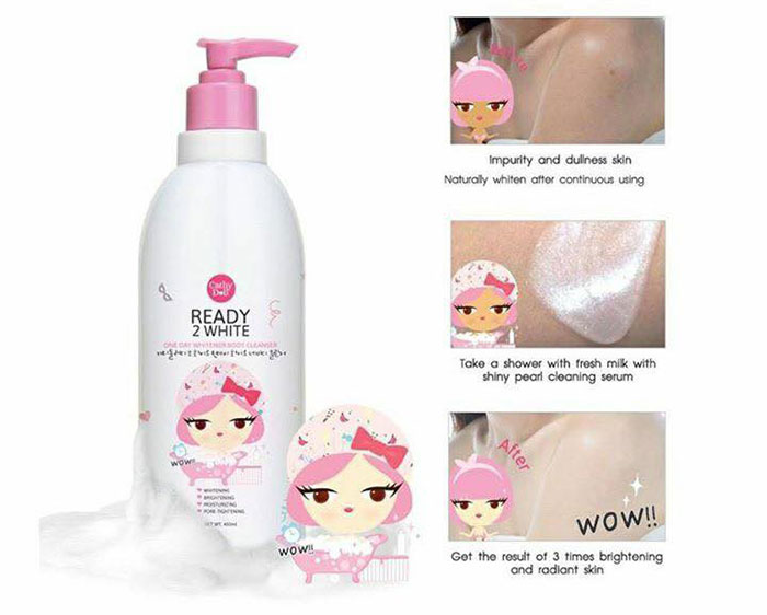 Sữa Tắm Trắng Da Cathy Doll Ready 2 White One Day Whitener Thái Lan Sữa Tắm-1