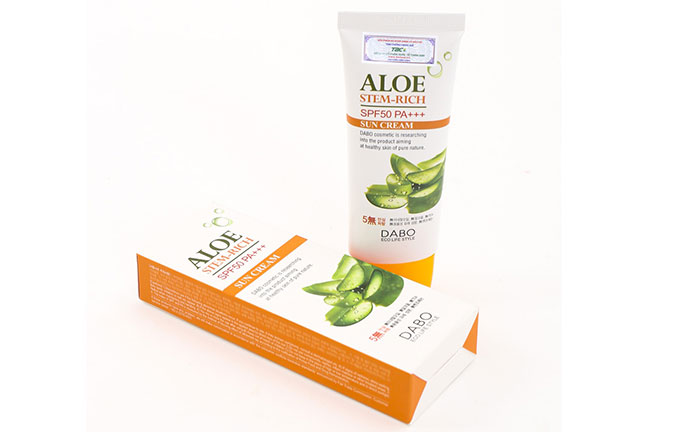 Kem Chống Nắng Chiết Xuất Lô Hội SPF 50Plus PA Dabo Chính Hãng Hàn Quốc Kem Chống Nắng-1