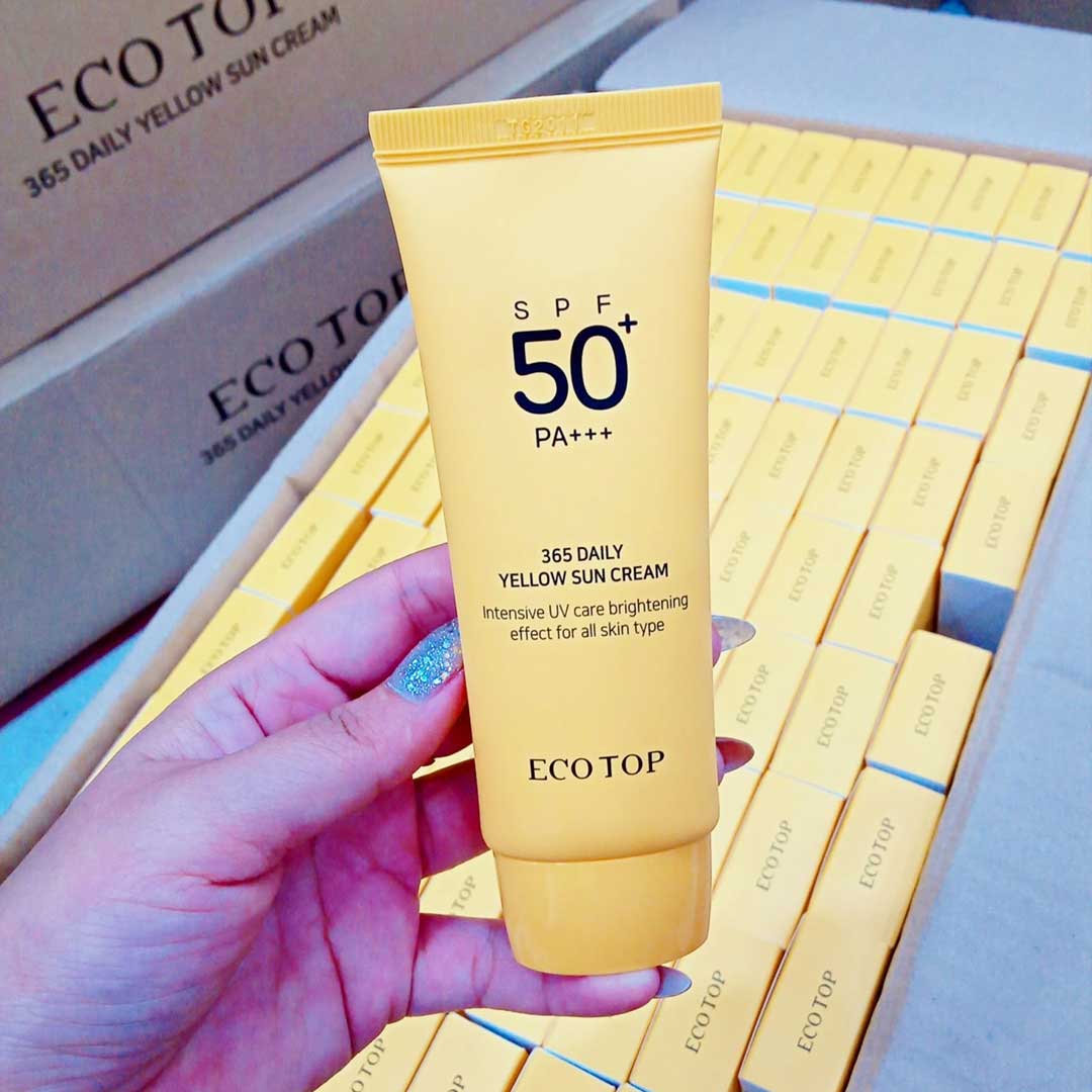 Kem chống nắng Ecotop 365 Daily Yelllow sun cream SPF 50+/ PA++ Kem Chống Nắng-1