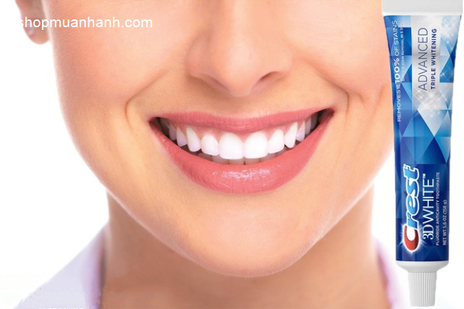 Kem đánh răng làm trắng Crest 3D White Advanced Triple Whitening Chăm Sóc Cá Nhân-1