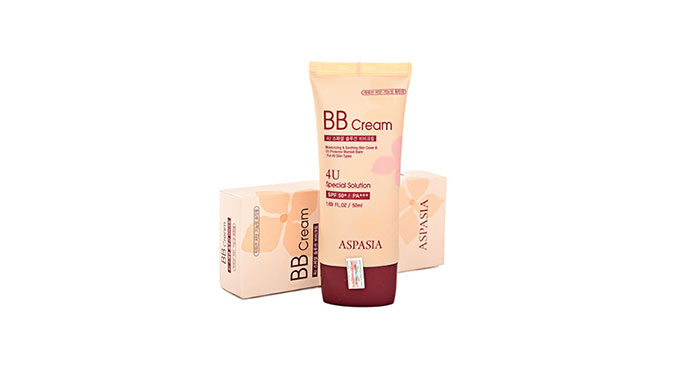 Kem Nền Chống Nắng Aspasia 4U Special B.B Solution Cream SPF50 PA Trang Điểm Khuôn Mặt-1
