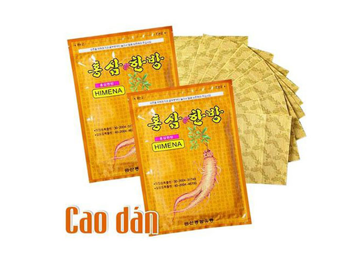 Cao Dán Hồng Sâm Himena Trị Nhức Mỏi(20 miếng) Sức Khỏe-1