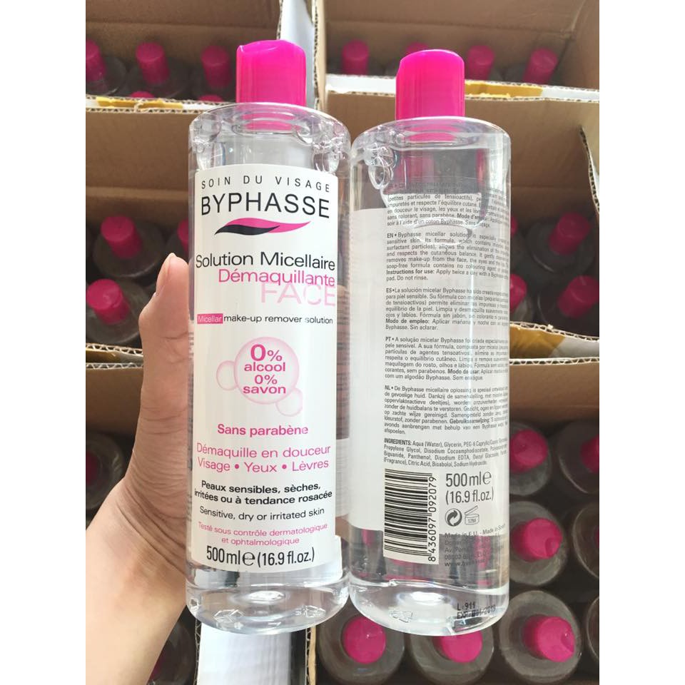 Nước Tẩy Trang Byphasse Micellar 500ml Phụ Kiện Trang Điểm-1