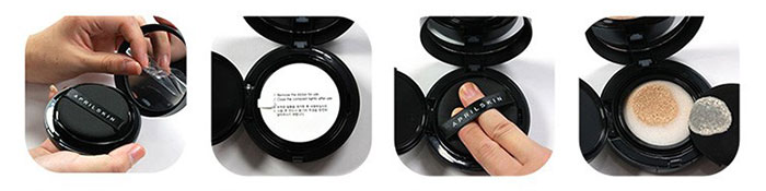 Phấn Nước April Skin Magic Snow Cushion SPF50 Plus Hàn Quốc Mẫu Mới Chính Hãng Trang Điểm Khuôn Mặt-1