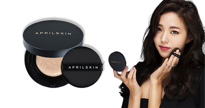 Phấn Nước April Skin Magic Snow Cushion SPF50 Plus Hàn Quốc Mẫu Mới Chính Hãng Trang Điểm Khuôn Mặt-1
