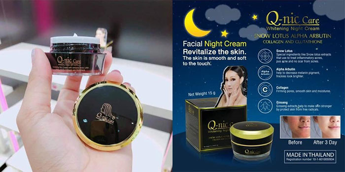 Kem Dưỡng Ẩm Trắng Da Trị Nám Q-Nic Care Thái Lan Dưỡng Da Mặt-1