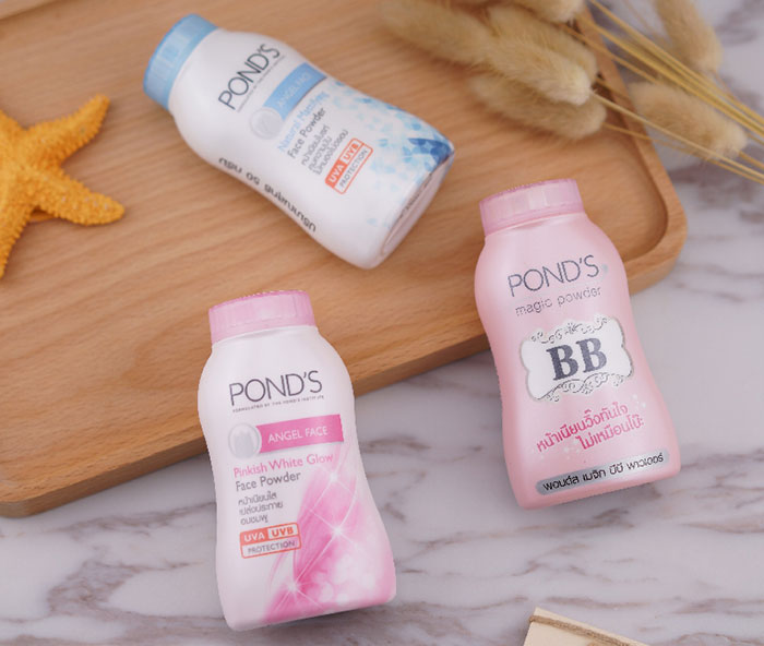 Phấn Phủ Dạng Bột Siêu Mịn Pond’s Angel Face Pinkish White Glow Trang Điểm Khuôn Mặt-1
