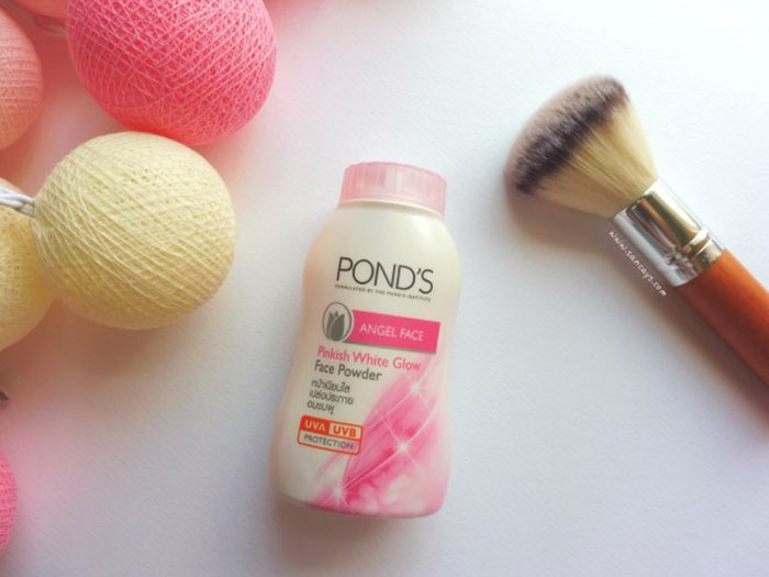 Phấn Phủ Dạng Bột Siêu Mịn Pond’s Angel Face Pinkish White Glow Trang Điểm Khuôn Mặt-1