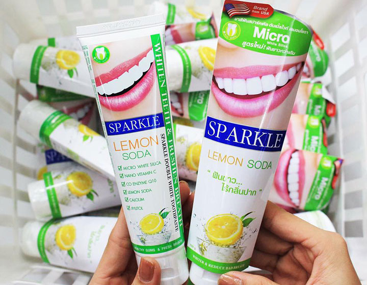 Kem Đánh Trắng Răng Trà Xanh Sparkle Thái Lan Chăm Sóc Cá Nhân-1