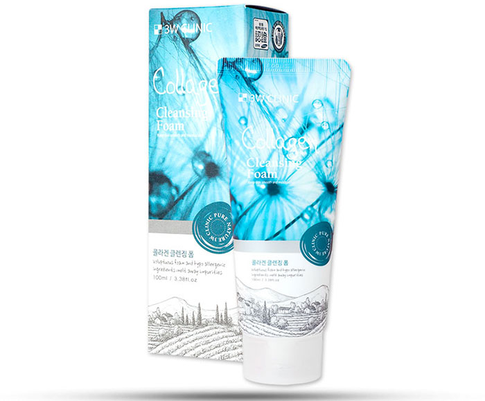 Sữa Rửa Mặt Chiết Xuất Collagen 3W Clinic 100ml Sữa Rửa Mặt-1