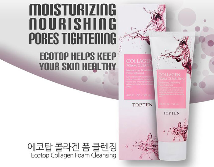 Sữa Rửa Mặt Collagen Topten Collagen Foam Cleansing 120ml Sữa Rửa Mặt-1