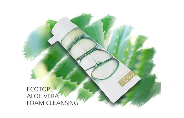 Sữa Rửa Mặt Lô Hội Ecotop Aloe Vera Foam Cleansing 120ml Sữa Rửa Mặt-1