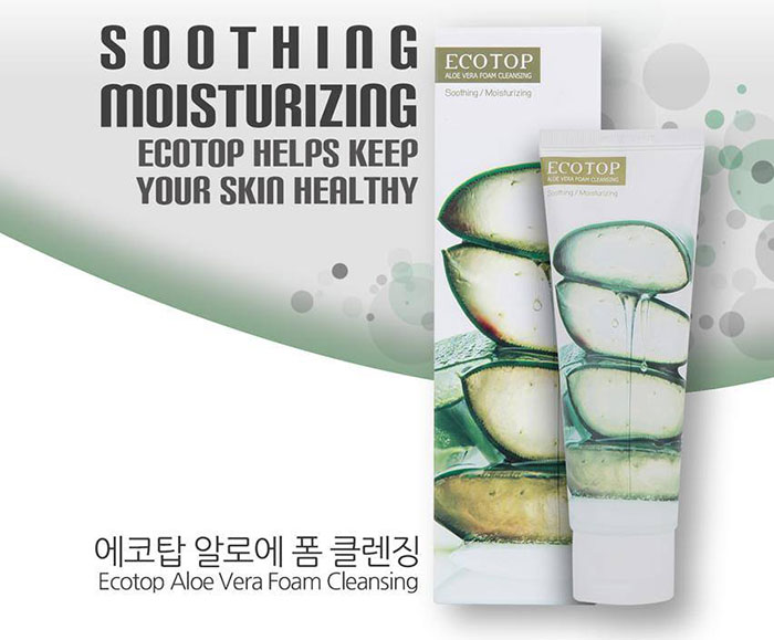 Sữa Rửa Mặt Lô Hội Ecotop Aloe Vera Foam Cleansing 120ml Sữa Rửa Mặt-1