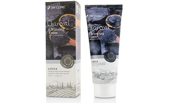 Sữa Rửa Mặt Trị Mụn Than Hoạt Tính 3W Clinic 100ml Sữa Rửa Mặt-1