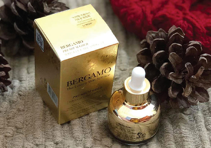 Tinh chất Bergamo The Luxury Skin Science Premium Gold 30ml Dưỡng Da Mặt-1