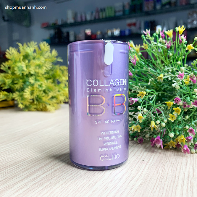 Kem Nền Cellio Collagen Blemish Balm B.B SPF 40 PA+++-2