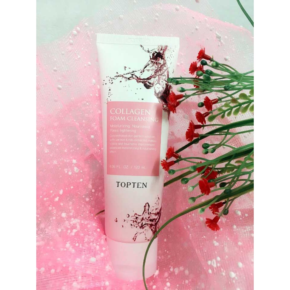 Sữa Rửa Mặt Collagen Topten Collagen Foam Cleansing 120ml-2