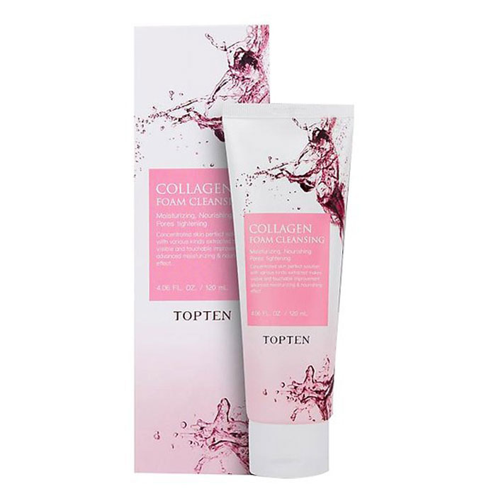 Sữa Rửa Mặt Collagen Topten Collagen Foam Cleansing 120ml-3