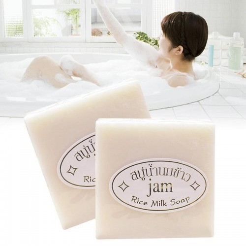 Xà Phòng Tắm Trắng Cám Gạo Rice Milk Soap Thái Lan-2